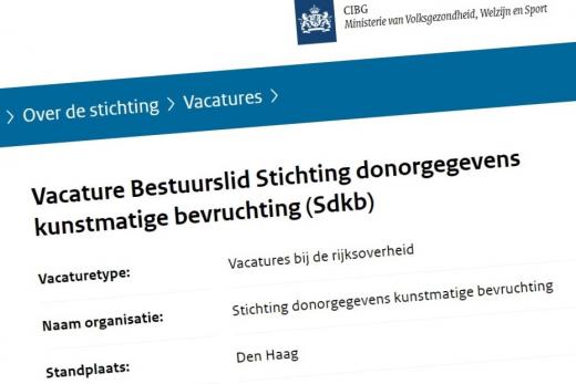 vacature bestuurslid Sdkb